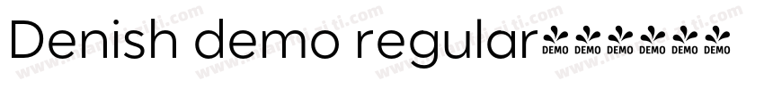 Denish demo regular字体转换